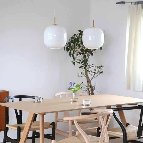 Pendellampa Opalglas Modern Taklampa
