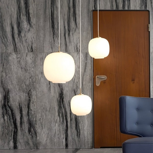 Pendellampa Opalglas Modern Taklampa