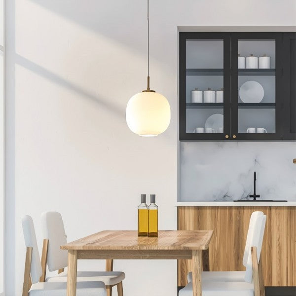 Pendellampa Opalglas Modern Taklampa