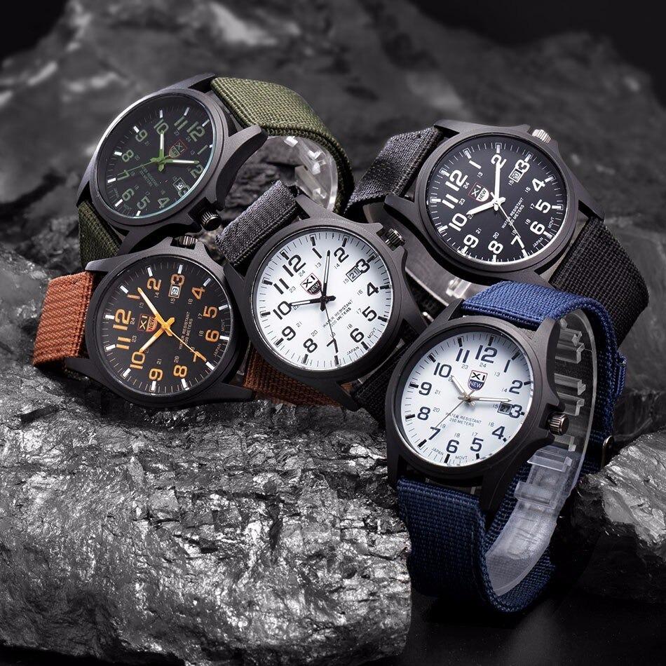 Militärstil Vattentät Analog Armbandsur