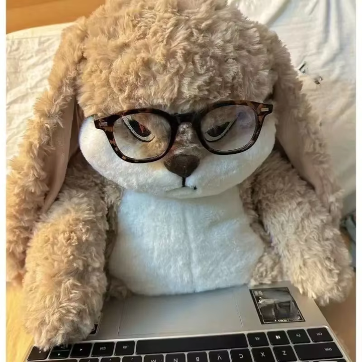 Royallure Arg Big Rabbit Plush Toy - Oversized Kawaii Stuffed Animal för Gåvor