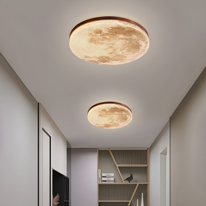 Elegant mån-inspirerad LED taklampa