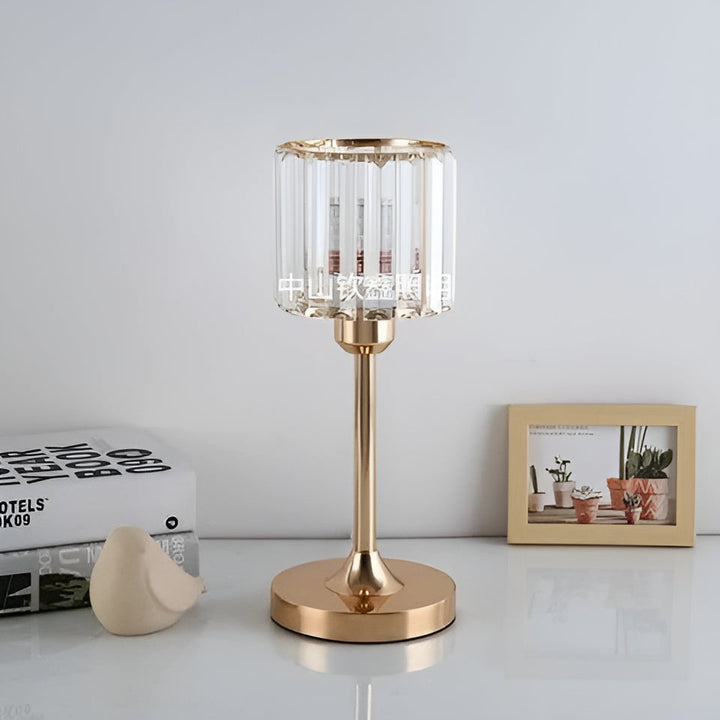 GlowGem Lampa - Nordisk Kristall-LED-Bordlampa