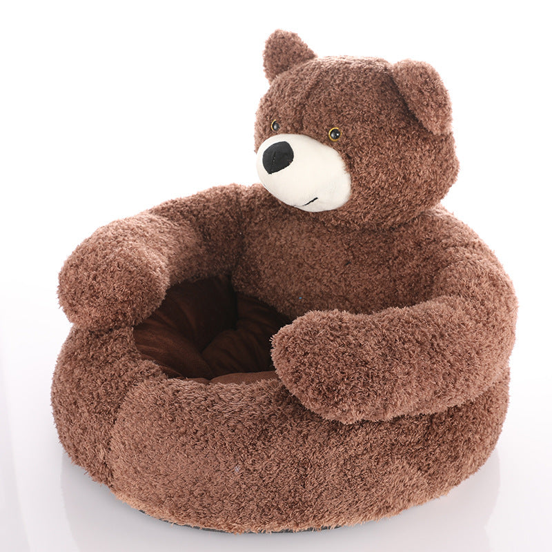 Cozy Bear Kattsoffa Mjuk Kramig Bedårande Kerseymer Tyg