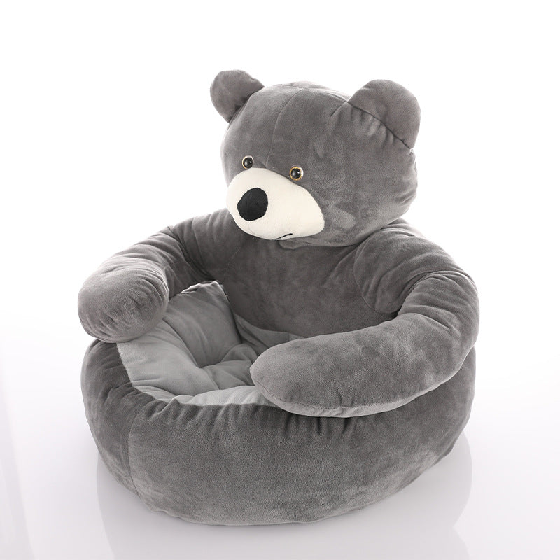 Cozy Bear Kattsoffa Mjuk Kramig Bedårande Kerseymer Tyg