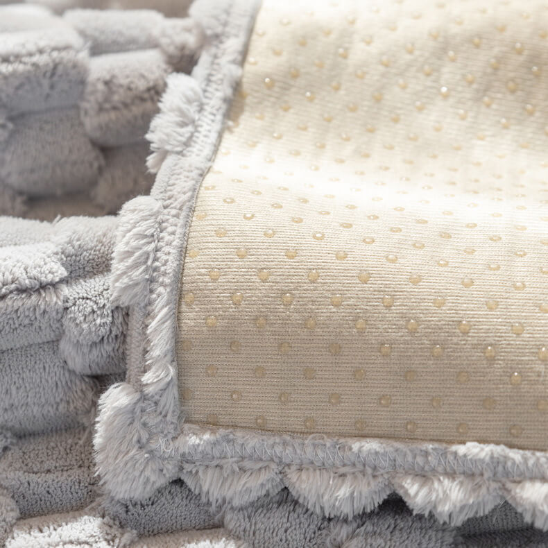 Honeycomb Plush Tjocknon-slip Sofföverdrag för Husdjur