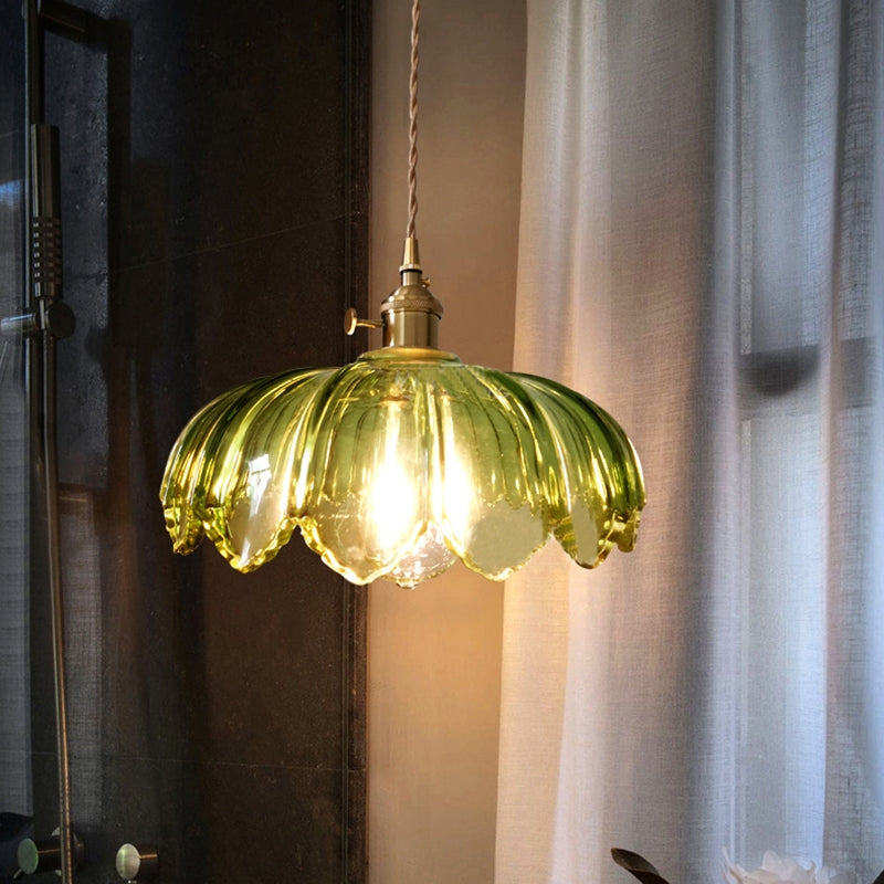 Pendellampa Vintage Glas Hängande Lampa