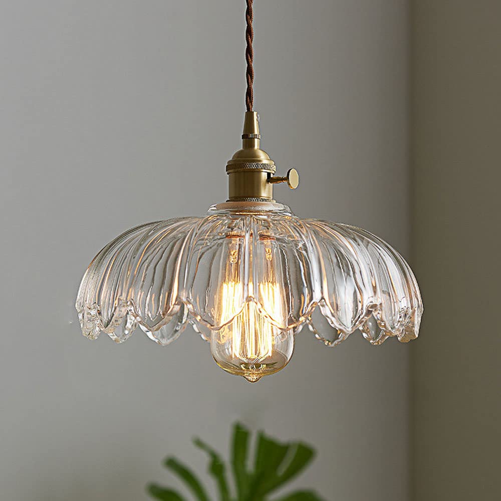 Pendellampa Vintage Glas Hängande Lampa