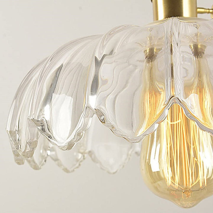 Pendellampa Vintage Glas Hängande Lampa