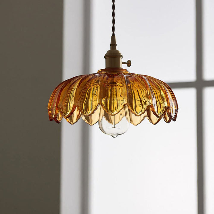Pendellampa Vintage Glas Hängande Lampa