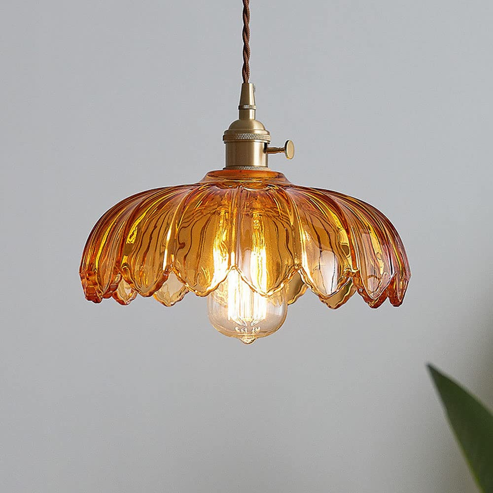 Pendellampa Vintage Glas Hängande Lampa
