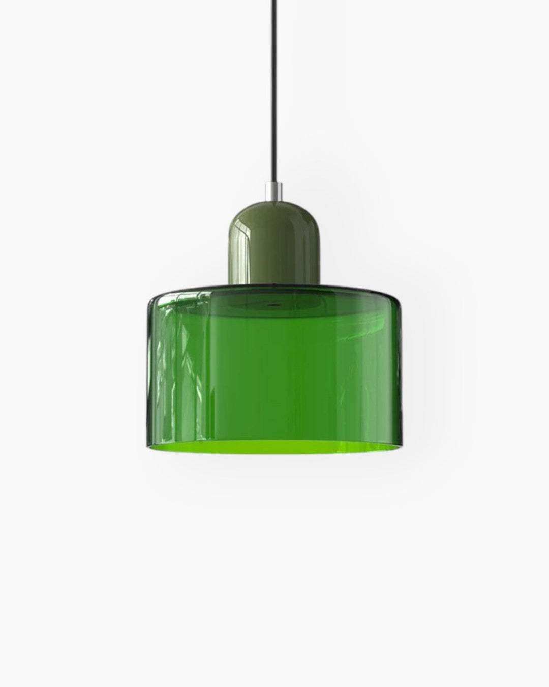 Formiva Pendel Lampa | Retro Modern Glas Skärm | Ambient E26 Belysning | Hårdkopplad Takarmatur