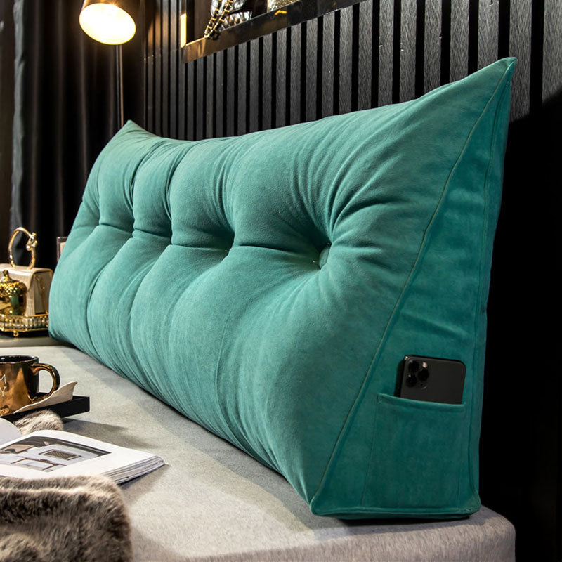 RoyaleGlow Lyxig Wedge Kudde - Ergonomiskt Stöd för Säng &amp; Soffa
