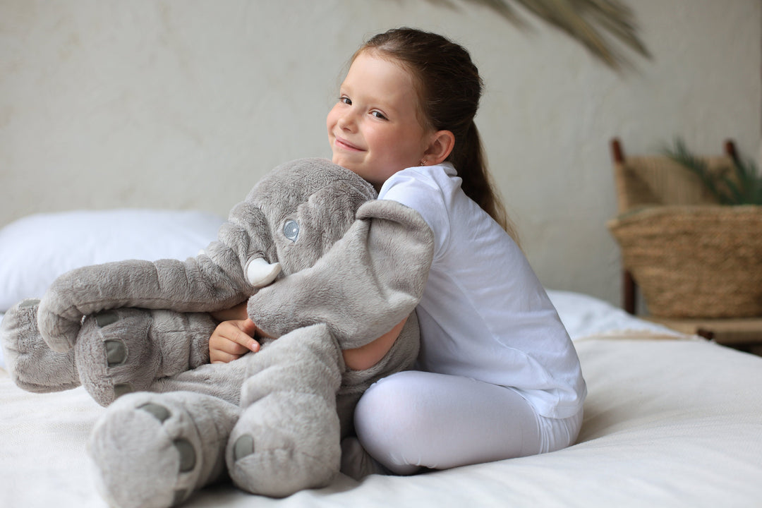 Royaleva Baby Elephant Kramkudde – Mjuk Plyschkompanjon, Ideal för Nyfödda &amp; Barn
