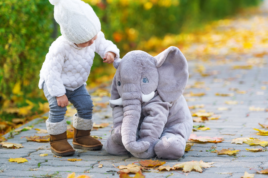 Royaleva Baby Elephant Kramkudde – Mjuk Plyschkompanjon, Ideal för Nyfödda &amp; Barn