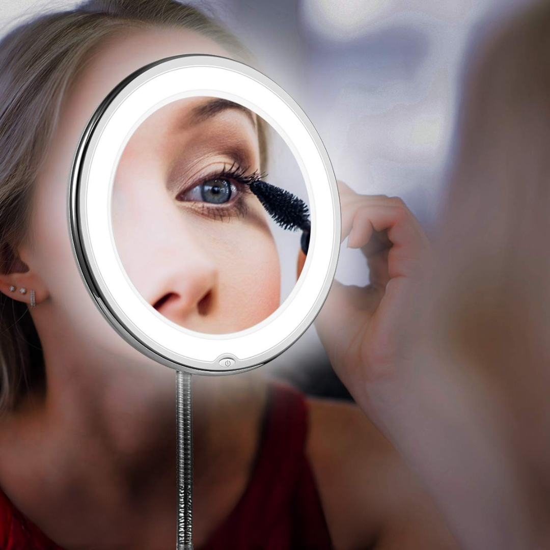LED Makeup Spegel med Flexibel Arm och Förstoring