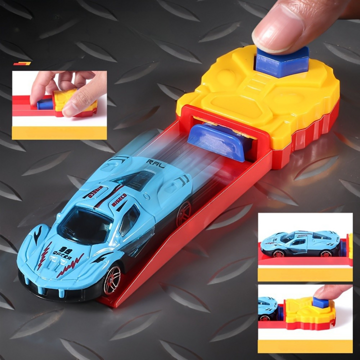 Leksaksbil Utlösare Set Manuell Racing Bana