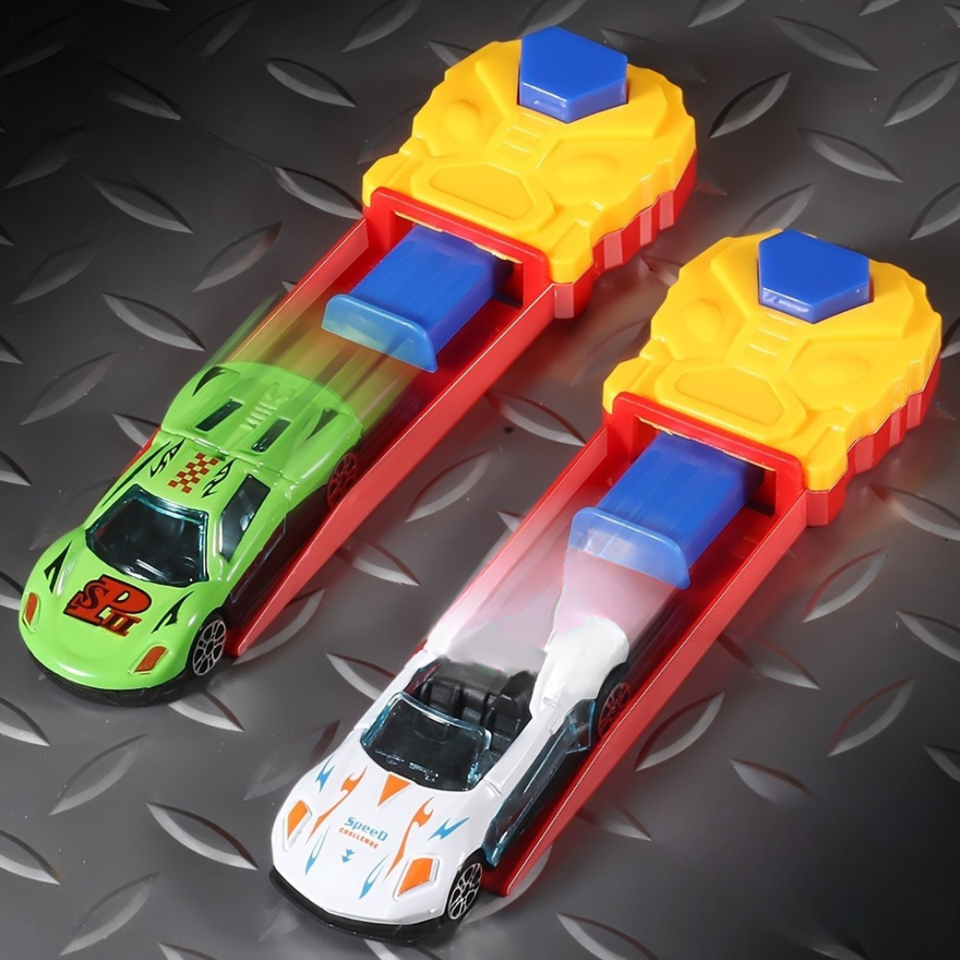Leksaksbil Utlösare Set Manuell Racing Bana