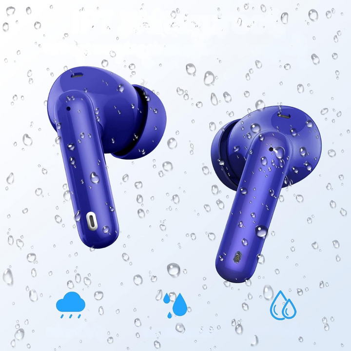Trådlösa Bluetooth hörlurar med brusreducering öronsnäckor