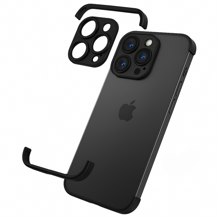 Mobilskal Minimalistisk Slim Skyddande Metallfack