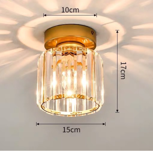 Taklampa Kristall Flush Mount Modern Armatur
