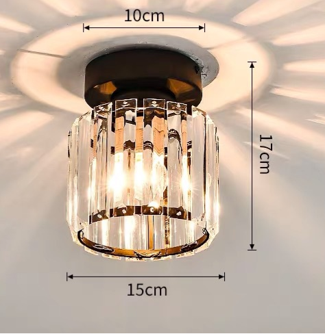 Taklampa Kristall Flush Mount Modern Armatur