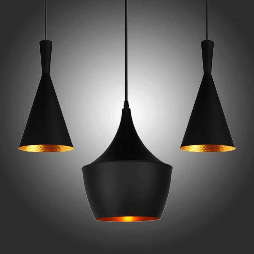 Industriell LED Hänglampa Svart
