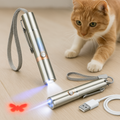 Katt leksak uppladdningsbar rostfritt stål laserljus