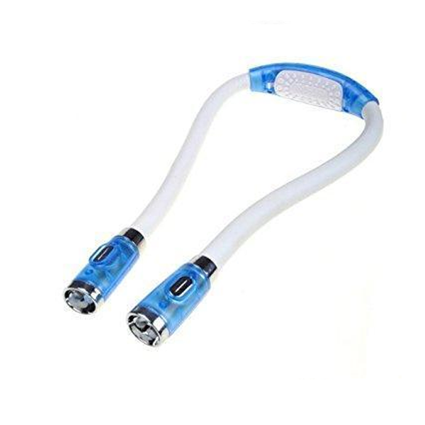 Flexibel handsfree stick- och virkningslampa – LED-halslampa för hantverk och läsning
