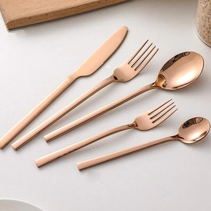 Bestickset Rostfritt Stål Modern Silver 30 delar