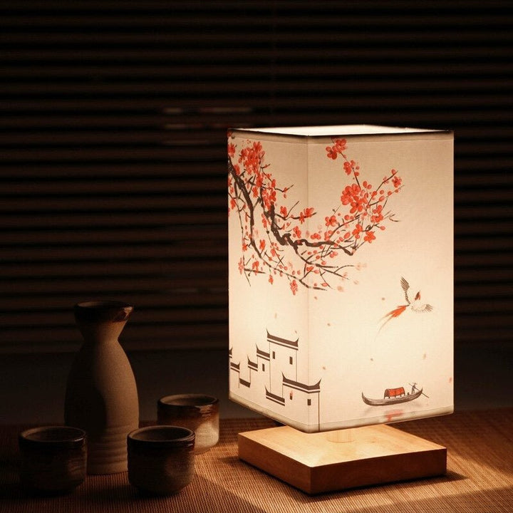 Japansk-skandinavisk bordslampa