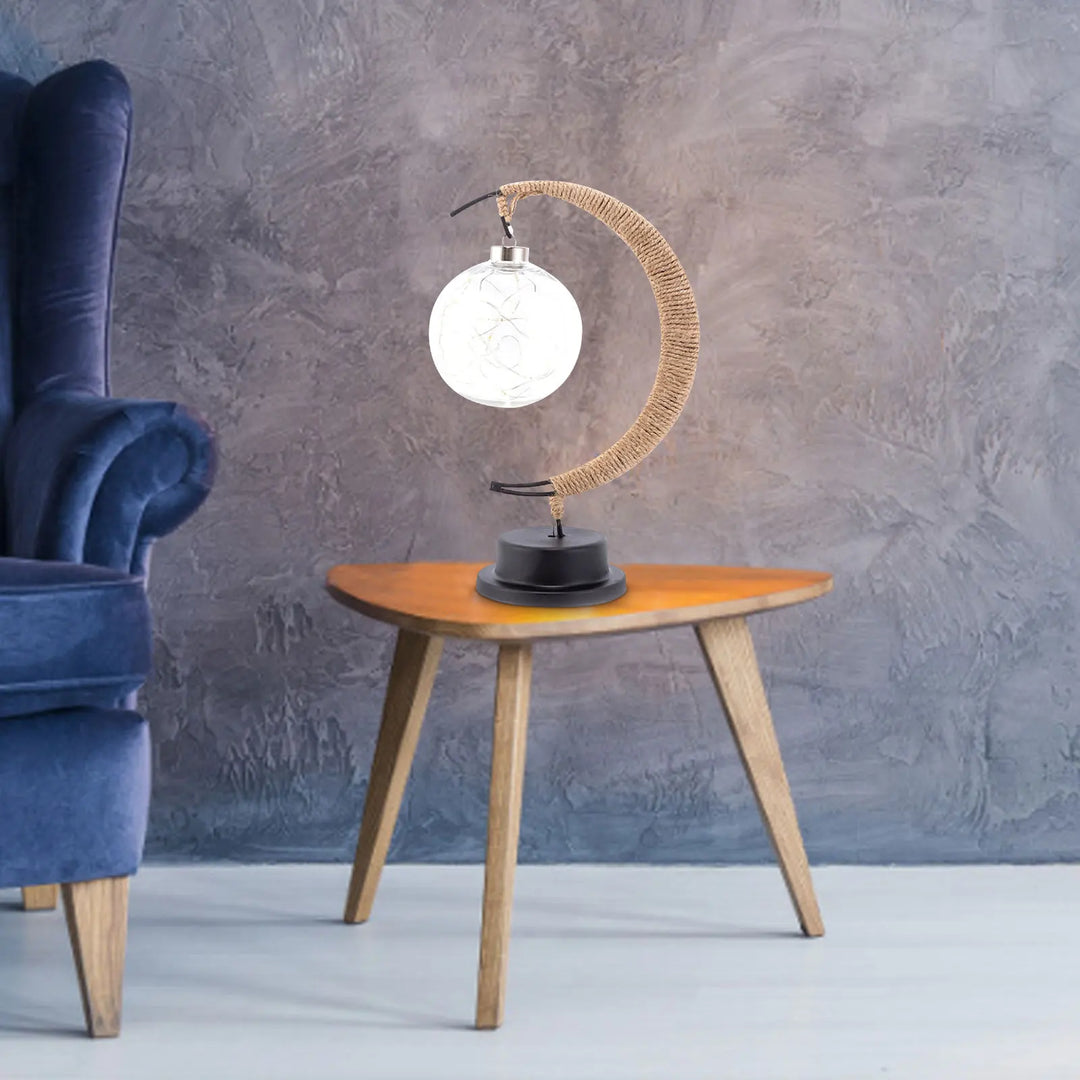 Bordslampa med varm månljusglöd