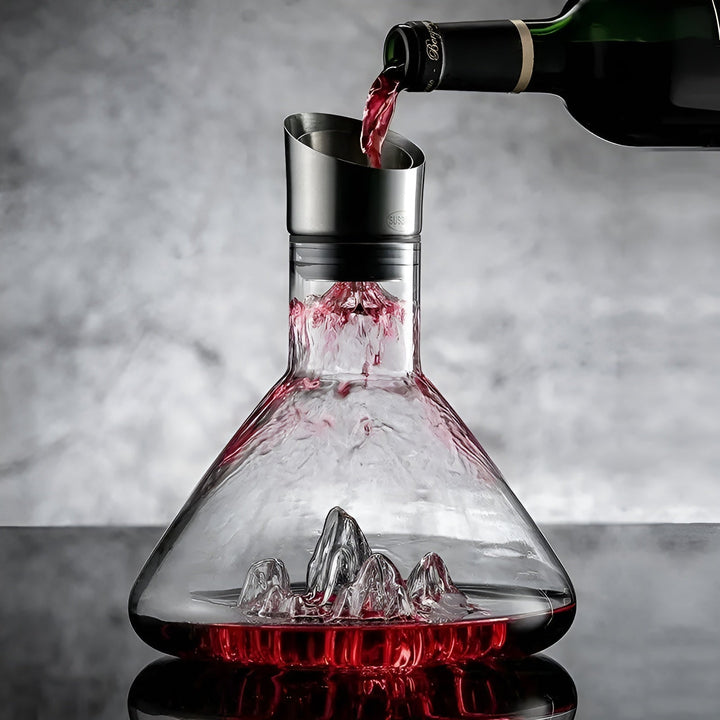 Kristallwhisky-vinkaraff – Handgjord och blyfri | 1500 ml karaff för bar och hem