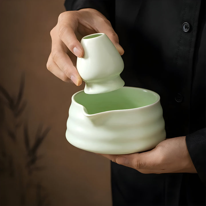 Matcha-set Keramik – Traditionellt Japanskt Te-set för Avkopplande Stunder