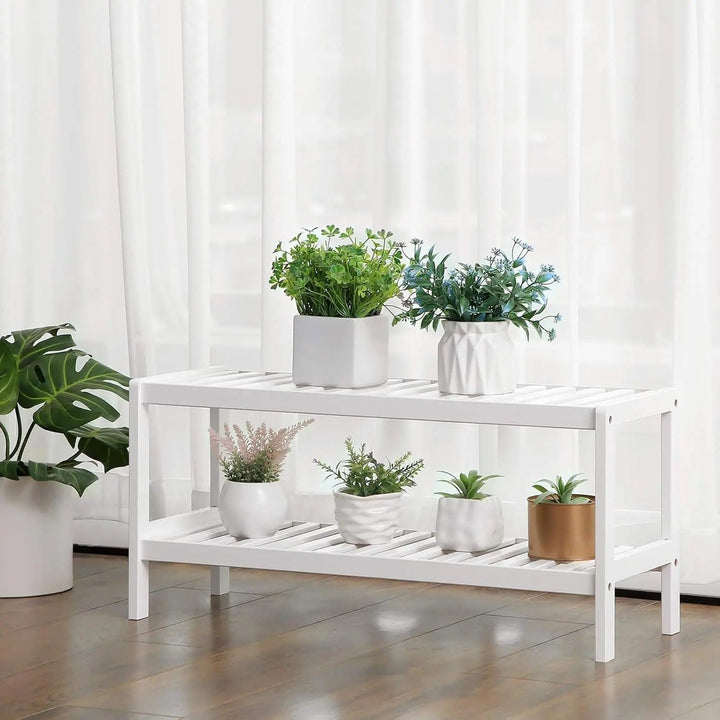 BambooHaven Rack – 2-stegs bambuställ för skor