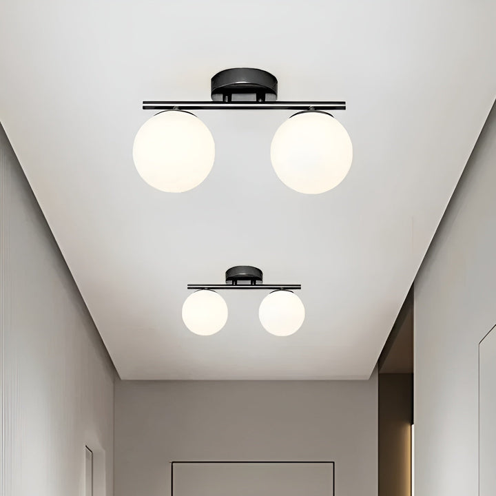 LED-taklampa i glas – Nordisk design | För vardagsrum &amp; sovrum