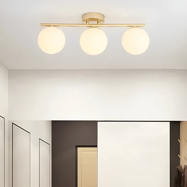 LED-taklampa i glas – Nordisk design | För vardagsrum &amp; sovrum