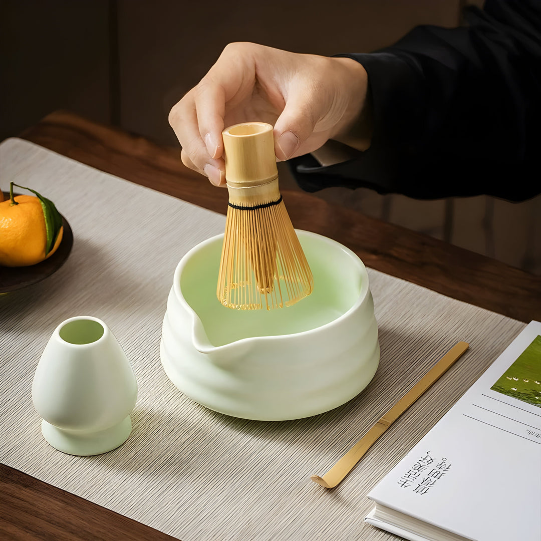 Matcha-set Keramik – Traditionellt Japanskt Te-set för Avkopplande Stunder