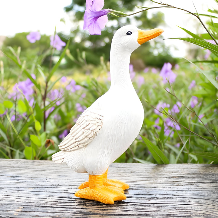 PuddlePals Skulptur – Lantstil Anka &amp; Gås Figur