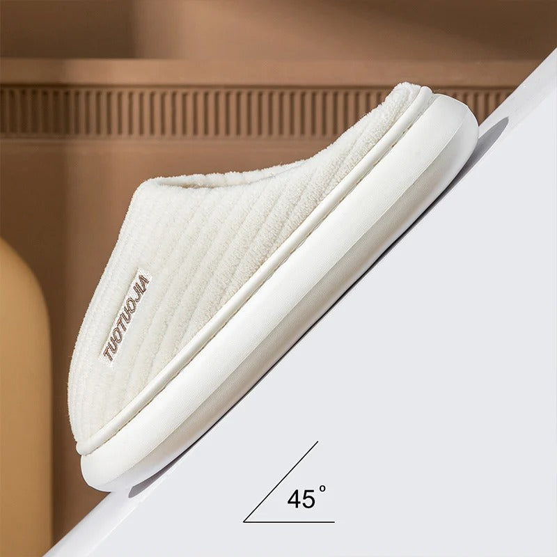Memory Foam Fluffiga tofflor av plysch