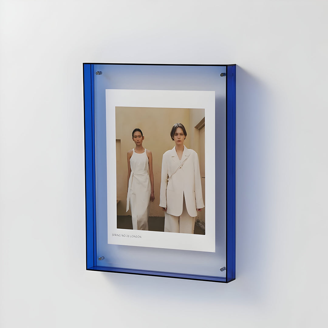 Akrylbladram – Transparent och Färgad, Modern Skydd för Fotografier