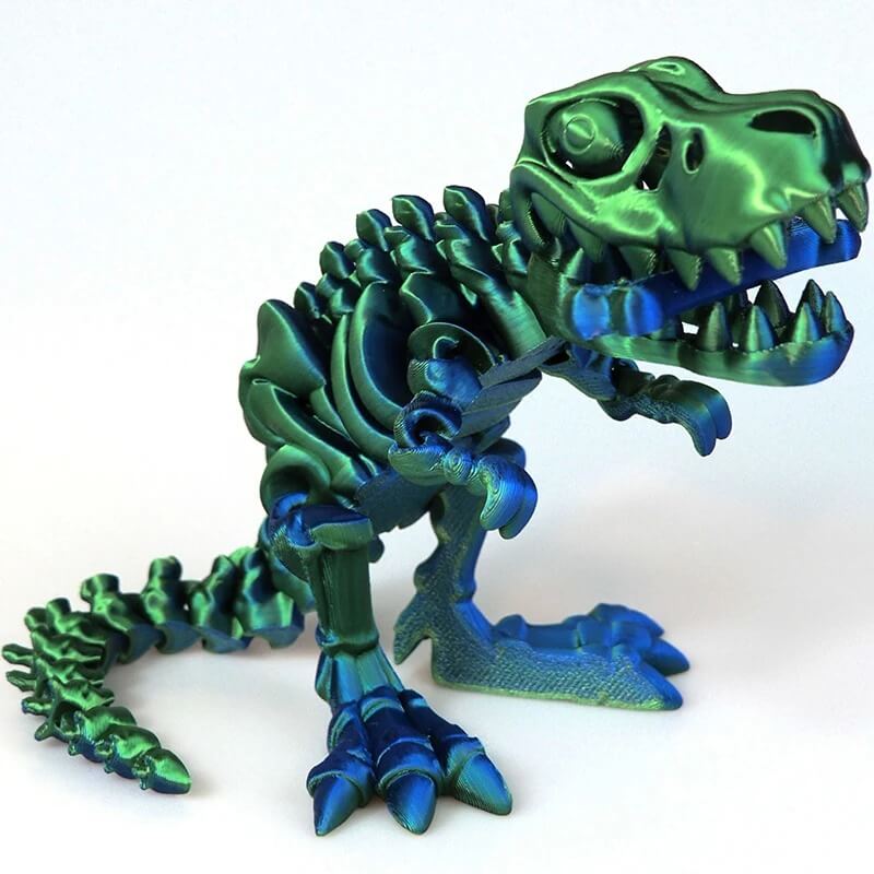 DinoFlex - Rörlig 3D-printad Dinosauriemodell för Lek och Dekor