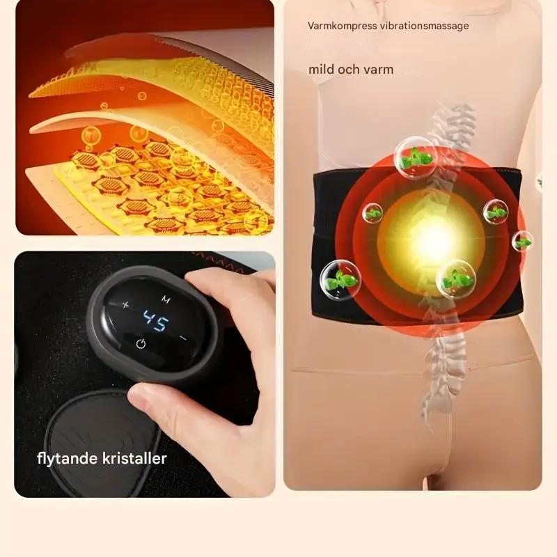 TermoRelax Pro - Elektrisk Värmebälte med Massage för Ryggen