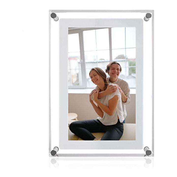 Live DigiFrame - Akryl Digital Fotoram med högtalare och Live Motion Display