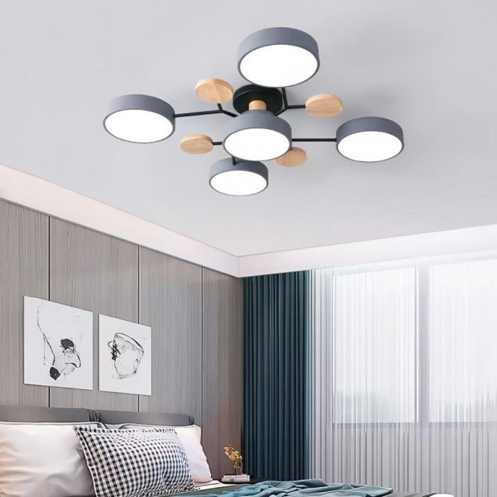 Modern skandinavisk LED taklampa – stilren och hållbar