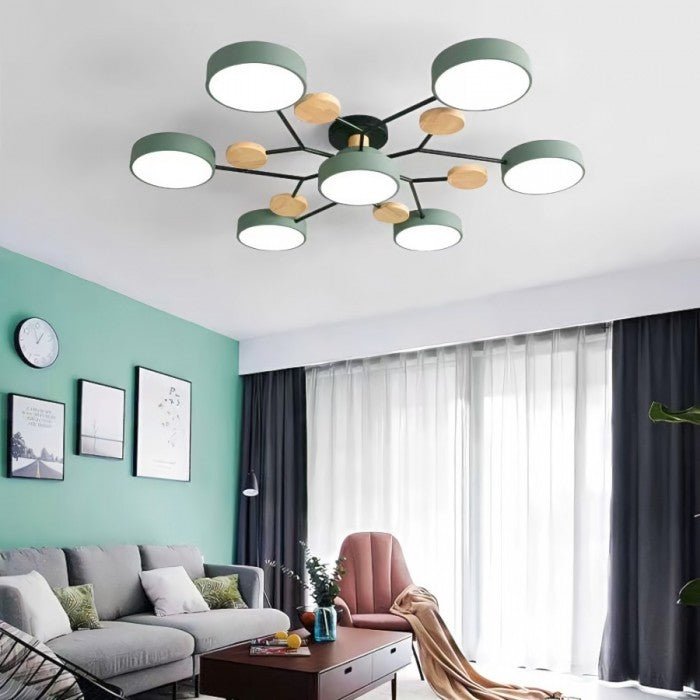 Modern skandinavisk LED taklampa – stilren och hållbar