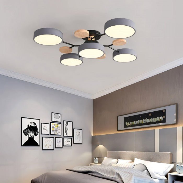 Modern skandinavisk LED taklampa – stilren och hållbar