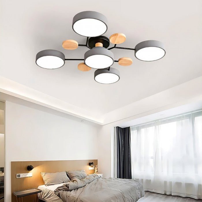 Modern skandinavisk LED taklampa – stilren och hållbar