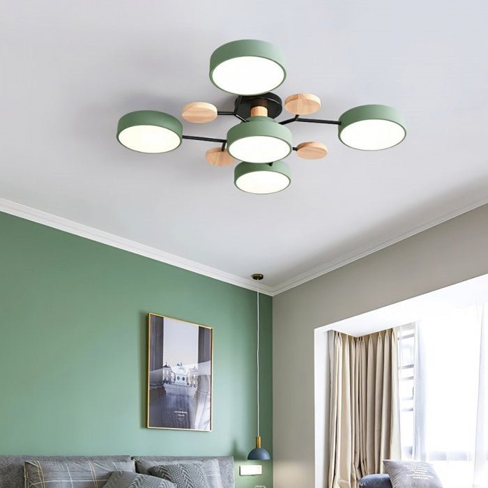 Modern skandinavisk LED taklampa – stilren och hållbar