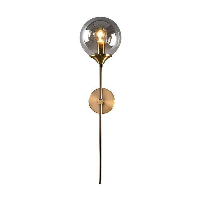 GlassGleam Lampa - Nordisk Guld Inomhus Glasboll Vägglampa